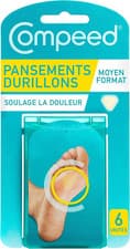 Image of Compeed Callus Plasters 6 Pack - Fast Natural Callus Removal - 4.4X4.5Cm Foot Ca