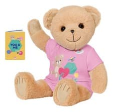 Image of Zapf Creation Baby Born Bear With Pink Romper 43cm Fits All Baby Born Clothes