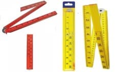 Image of 1 M Measuring Folding Plastic Ruler Tool Metric Imperial Yard Long Rule Joiner
