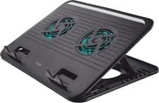 Image of Trust Cyclone Laptop Stand 16", 2 Fans Cooling Pad, Riser with USB Fan and...