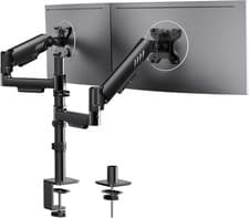 Image of Ergear Dual Monitor Mount, Adjustable Desk Mount for 13-32 Inch Screens, up to 9