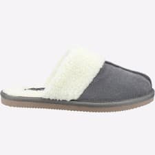 Image of Hush Puppies Arianna MEMORY FOAM Womens Mule Comfortable Cozy Slippers Grey