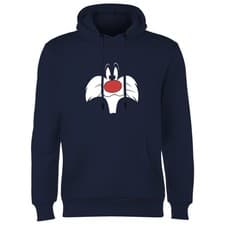 Image of Official Looney Tunes Sylvester Adults Hoodie Navy