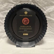 Image of MasterClass Non-Stick Raised Loose Base Fluted Flan Tin 20cm (8”)