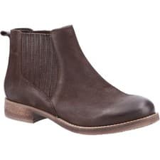 Image of Hush Puppies Edith Leather Women's Brown Boots New