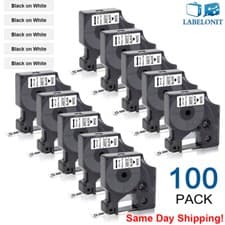 Image of Dymo D1 Label Tape 45013 40913 White 12mm 9mm 6mm for Dymo Label Manager 160 280