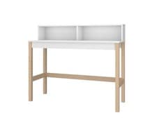 Image of Modern Computer Desk 120cm White Office Table with Storage Shelves NEW boxed