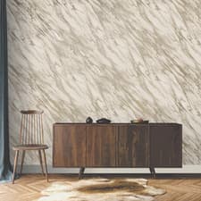 Image of Natural Marble Effect Wallpaper Metallic Gold Realistic Smooth Finish Feature