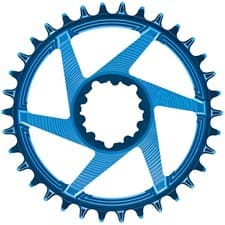Image of E*Thirteen Helix Race Chainring | 3-Bolt Direct Mount | 34T | 3mm Offset | Blue