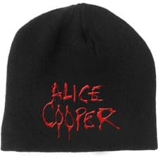 Image of Alice Cooper 'Dripping Logo' Official Licensed Beanie Hat
