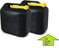 Image of 2 X 20L Jerry Can Petrol Diesel Container Storage Car Fuel Spout Nozzle 20 Litre