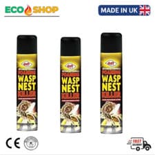 Image of 3 PACK Doff 300ml Advanced Formula Foaming Wasp Nest Killer Destroyer Spr.
