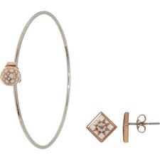 Image of Emporio Armani EGS2486040 Women's Gift Set Bracelet Earrings Bicolour