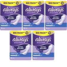 Image of Always Discreet Long Plus Pads Value (Pack 16 inside)-PACK-5