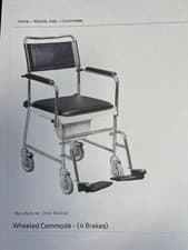 Image of Drive Medical CWC002 Wheeled Commode