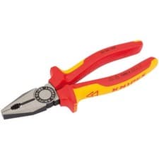 Image of KNIPEX 31918 03 08 180UKSBE VDE Fully Insulated Combination Pliers, 180mm