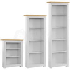 Image of 3 4 5 Tier Wooden Bookcase Shelf Shelving Tall Display Storage Wood Unit Stand