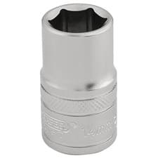 Image of Draper Expert 6 Point Metric Socket Micro Satin Finish 1/2" Square Drive 14mm