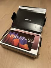 Image of Samsung Galaxy Tab S7+ 5G 128GB Mystic Bronze with Samsung Galaxy Tab S7+ Cover