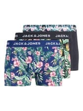 Image of Jack & Jones JACSEAN Flower Trunks 3 Pack – Organic Cotton Stretch