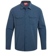 Image of Craghoppers Mens NosiLife Loukkos Long Sleeve Insect Repellent Shirt -Blue Stone
