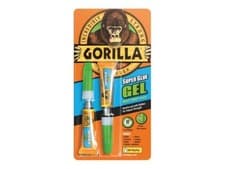 Image of Gorilla Superglue Gel 3g x 2  - 2 pack
