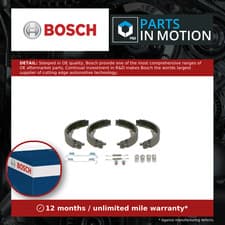 Image of Handbrake Shoes Set fits MERCEDES C220 2.1D 2.2D 07 to 14 Parking Genuine Bosch