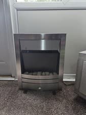 Image of Freestanding Modern Electric Fireplace Heater Stove Burner LED Flame Fire Effect