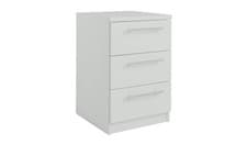 Image of Brisbane 3 Drawer Bedside - Grey