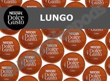 Image of Nescafe Dolce Gusto Lungo Coffee Pods 20,40,60,80,100 Capsules, Sold Loose