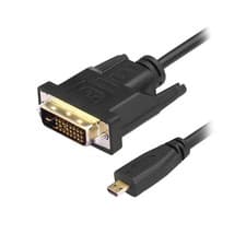 Image of R08 Micro HDMI To DVI Cable 24+1 Plug HDMI Fullhd Adapter 1,8m for Camera TV