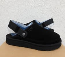 Image of UGG BLACK GOLDENCOAST CLOG SUEDE PLATFORM SANDALS, MEN US 15/ EUR 49.5 ~NIB