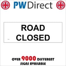 Image of SIGN Road Closed Vehicle No Entry Entrance Access Roadworks Men At Work CS139A