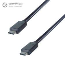 Image of connektgear 1m USB 4 240W Connector Cable Type C Male to Type C Male - SuperSpee