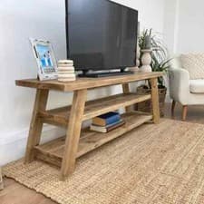 Image of Yarmouth Handmade Reclaimed Wood Tv Unit with Storage