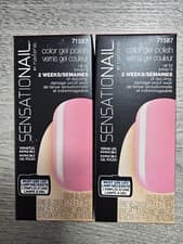 Image of 2 x Sensationail Color Gel Polish 'Pink Chiffon' NEW Boxed
