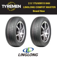 Image of 2 X 175/65R15 84H LINGLONG COMFORT MASTER 1756515 175 65 15 Brand new x 2