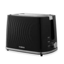 Image of Tower 2-Slice Toaster, Sonar, 900W, T20090BLK, Textured Black