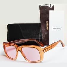 Image of Tom Ford Sunglasses Bailey-02 Brown Honey Transparent Pink FT0885 TF 885 45Y