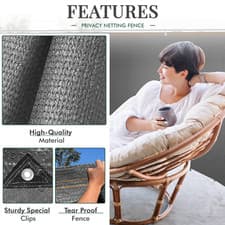 Image of Privacy Screen Netting 95% Garden Screening Fencing Windbreak Fence Shade Net