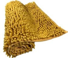 Image of Bath Mat Set 2 Piece Non Slip Chenille 1pc or with Toilet Pedestal