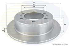 Image of Brake Disc Rear Fits Daewoo Korando Musso Rexton Ssangyong Musso COMLINE ADC1016