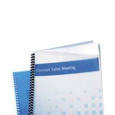 Image of GBC PolyClearView A4 Binding Cover 450 Micron Frosted Clear (Pack of 50)