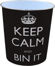 Image of 25L Open-Top Waste Paper Bin | Black Rectangular Bin for Home & Office