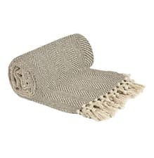 Image of Emma Barclay Throw Over Blanket Natural Cotton For Chair Sofa Bed 127x152cm New