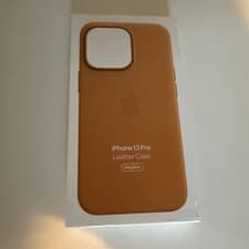Image of Apple Leather Case with MagSafe for iPhone 13 Pro - Golden Brown