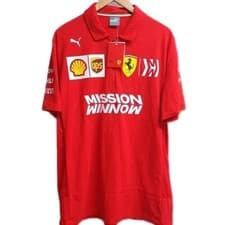 Image of Scuderia Ferrari F1 Team Puma Red Polo Official Merchandise Mens XL Motorsport
