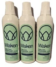 Image of 3 x WAKEN DAILY CARE MOUTHWASH NATURAL SPEARMINT & FLOURIDE 500ml