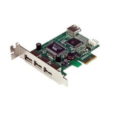 Image of StarTech.com 4 Port PCI Express Low Profile High Speed USB Adaptor Card