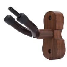 Image of Violin Shaped Wall Mount Black Walnut Wood Colour Holder For Home Decor BYE